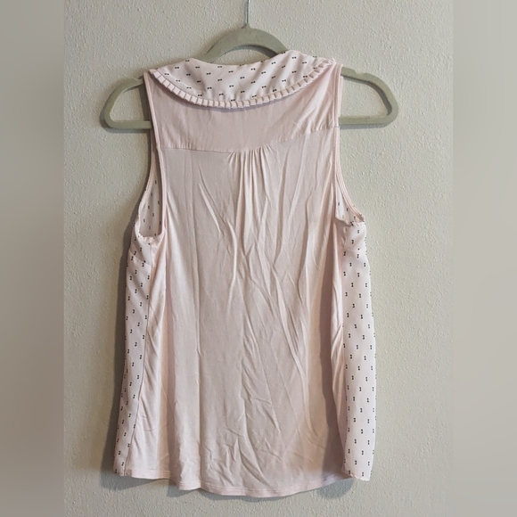 Elle Sleeveless Blouse, Pink and Black, Size Medium - Picture 2 of 4